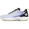 Wilson Mens Hurakn Lite Padel Shoe(Gray Dawn/Black/Tender Yellow)