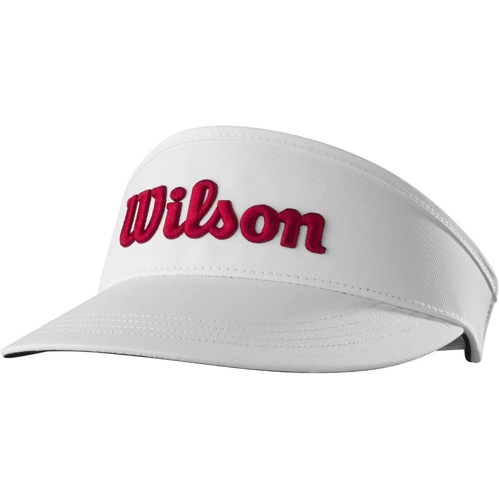 imageWILSON Mens Tour Golf Visor  WhiteRed