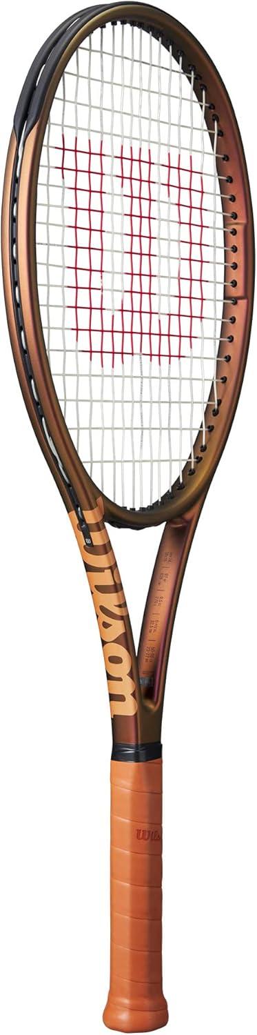 imageWilson Pro Staff 97UL V14 Performance Tennis Rackets Strung with Sensation 16 Natural at Mid Range TensionGrip Size 1 4 18