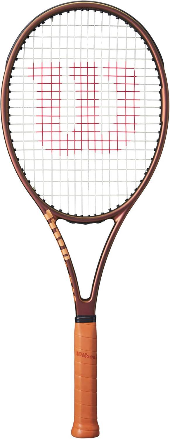 imageWilson Pro Staff 97UL V14 Performance Tennis Rackets Strung with Sensation 16 Natural at Mid Range TensionGrip Size 3 4 38