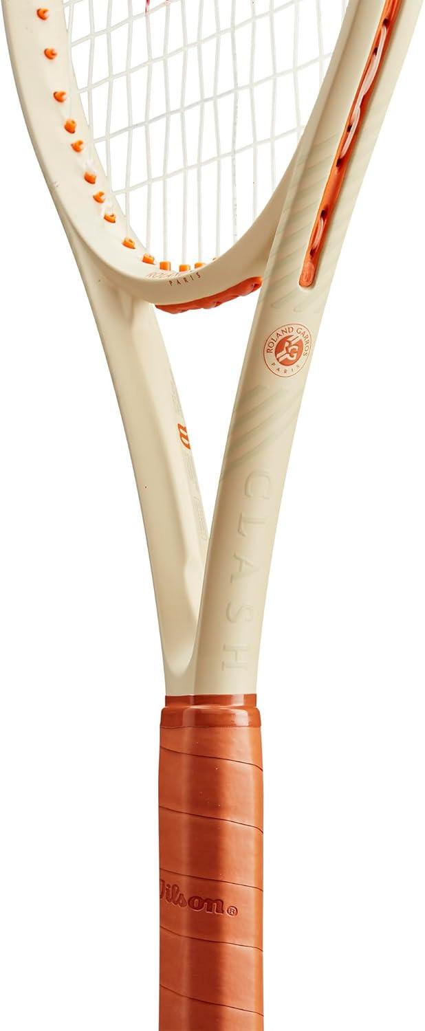 imageWilson RolandGarros Clash 100 V2 Unstrung Performance Tennis Racket Grip Size 14