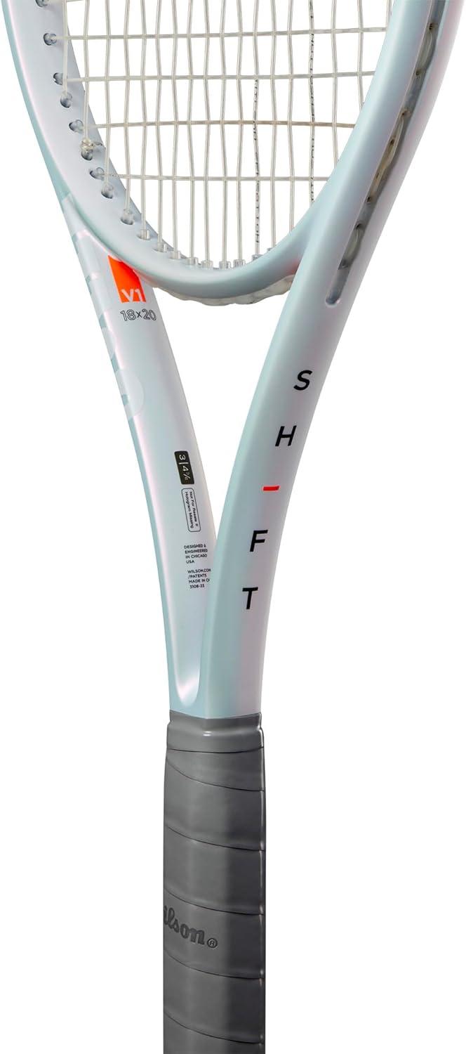 imageWilson Shift 99 Pro V1 Strung Performance Tennis Racket Strung with Sensation 16 Natural at Mid Range TensionGrip Size 2 4 14