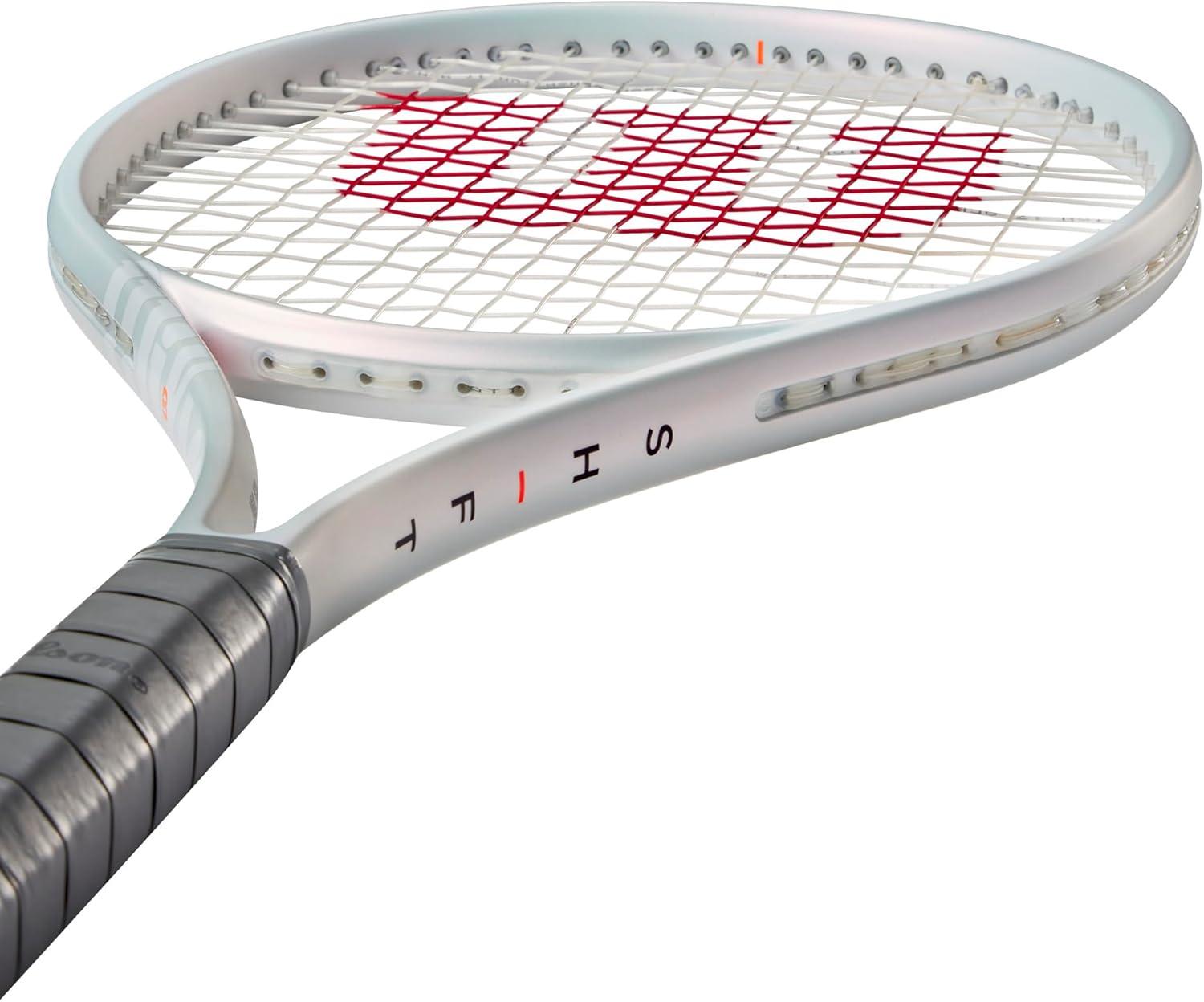 imageWilson Shift 99 V1 Performance Tennis Rackets Strung with Sensation 16 Natural at Mid Range TensionGrip Size 1 4 18