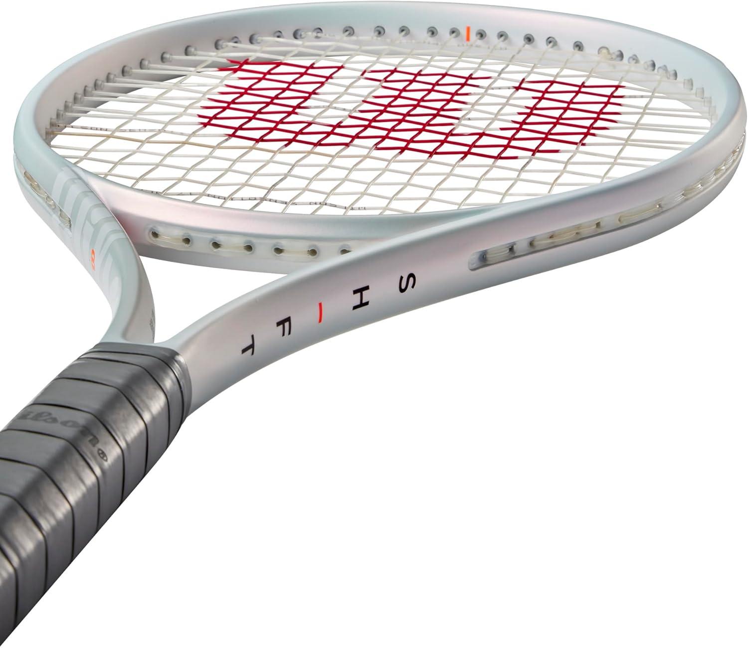 imageWilson Shift 99L V1 Performance Tennis Rackets Strung with Sensation 16 Natural at Mid Range TensionGrip Size 2 4 14
