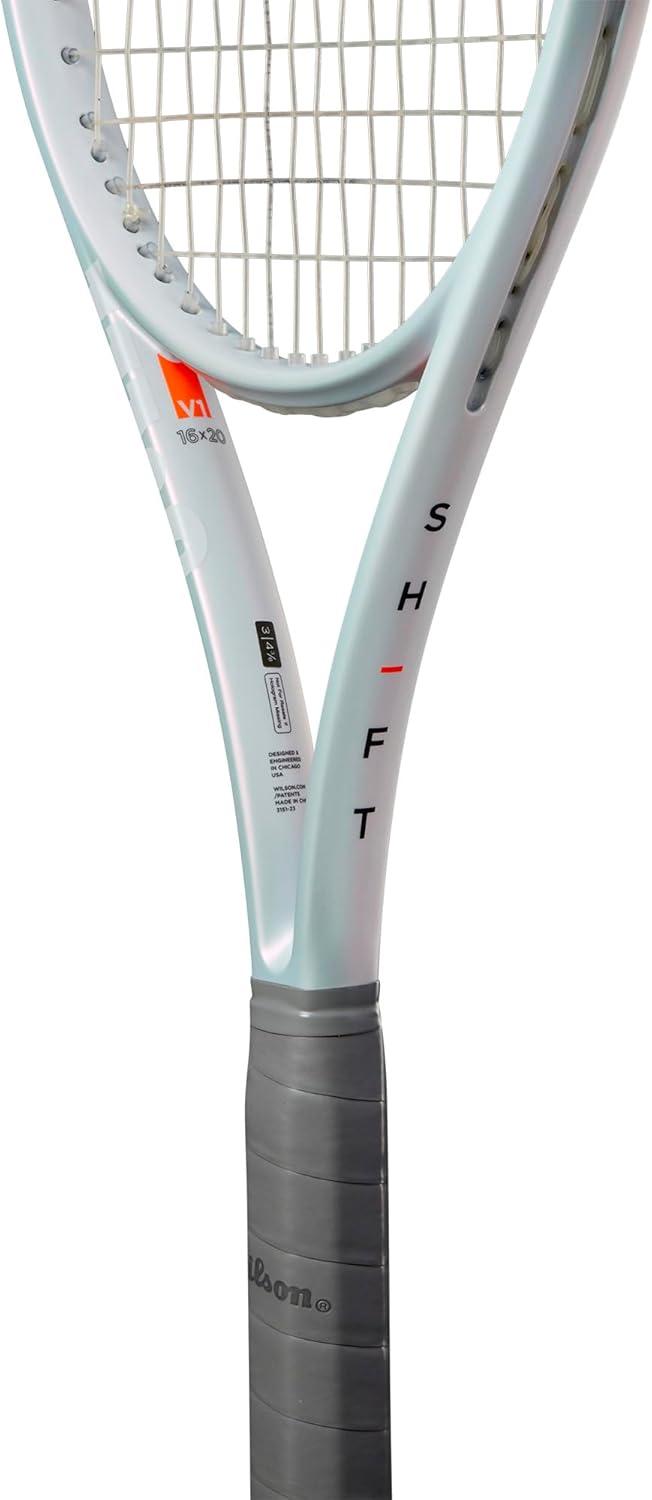 imageWilson Shift 99L V1 Performance Tennis Rackets Strung with Sensation 16 Natural at Mid Range TensionGrip Size 3 4 38