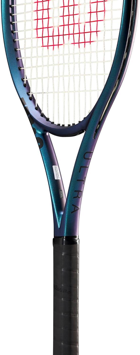 imageWilson Ultra 100 v40 Performance Tennis Rackets Strung with Sensation 16 Natural at Mid Range TensionGrip Size 2 4 14