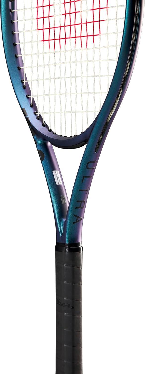 imageWilson Ultra 108 V40 Performance Tennis Rackets Strung with Sensation 16 Natural at Mid Range TensionGrip Size 2 4 14
