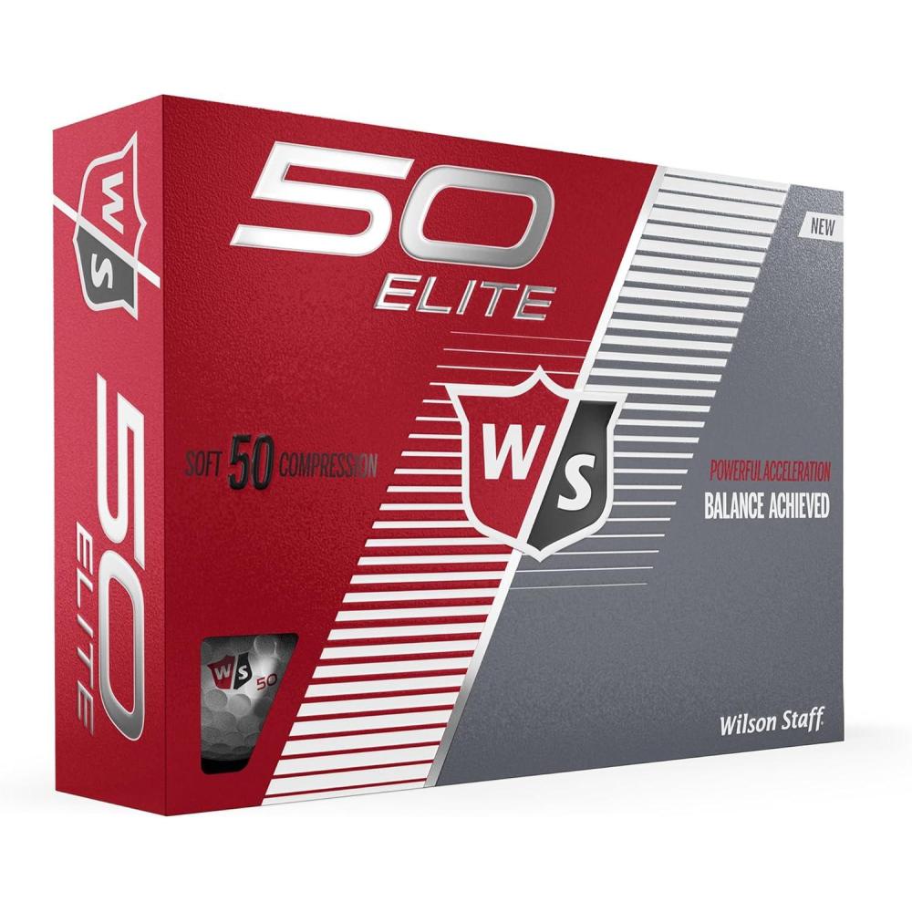imageWilson Staff Fifty Elite Golf Balls One Dozen