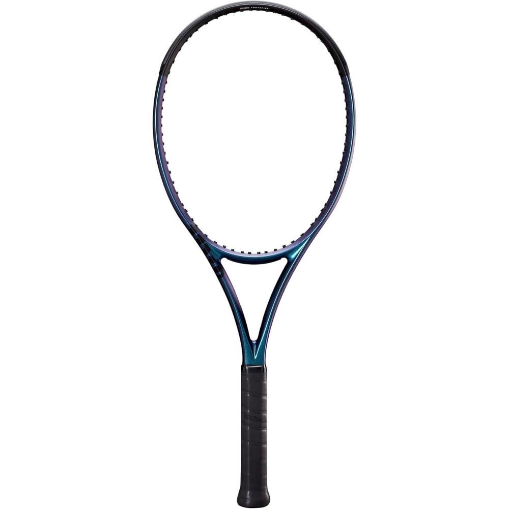 imageWilson Ultra 100 v40 Performance Tennis Rackets Strung with Sensation 16 Natural at Mid Range TensionGrip Size 0 4