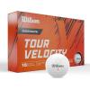 WILSON Tour Velocity Distance Golf Balls – 15 Pack, White
