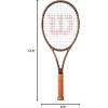 Wilson Pro Staff 97L V14 Performance Tennis Rackets, Strung with Sensation 16 Natural at Mid Range Tension(Grip Size 0 – 4″)