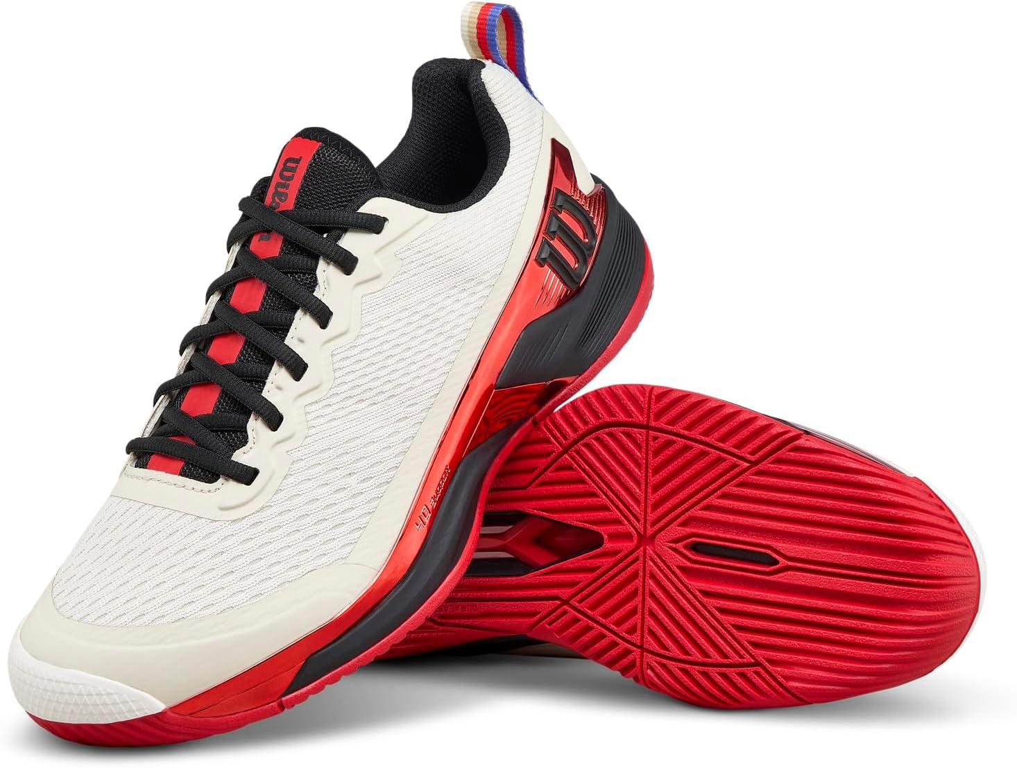 imageWilson Mens Rush Pro 45 Tennis ShoesTofuRed