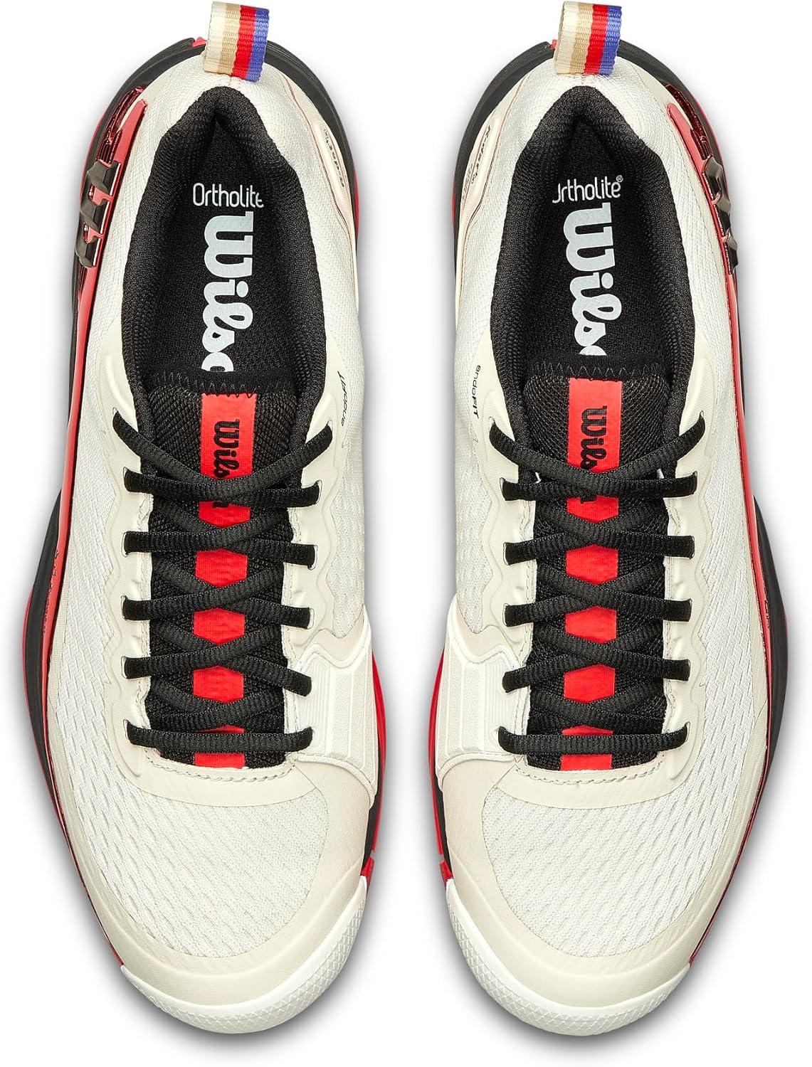 imageWilson Mens Rush Pro 45 Tennis ShoesTofuRed