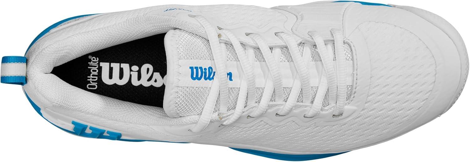 imageWilson Mens Rush Pro 45 Tennis ShoesWhiteAtomic Blue