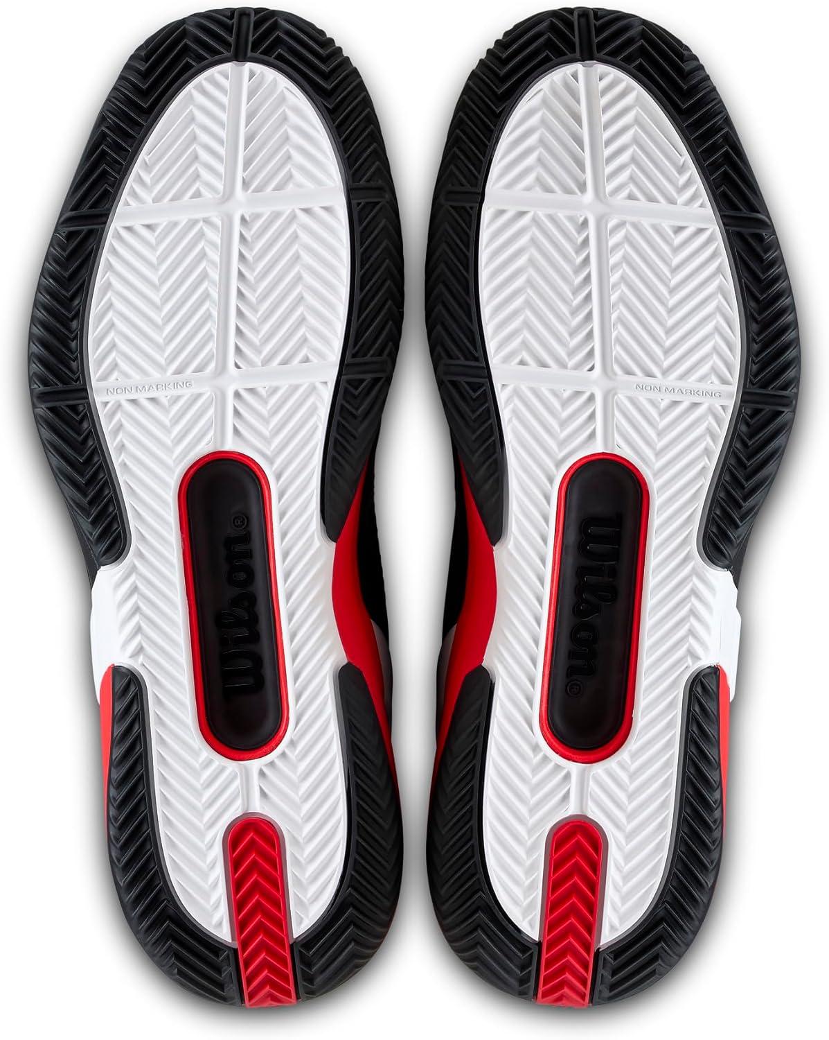 imageWilson Mens Rush Pro 5 Clay Mens Tennis ShoesBlackInfraredWhite