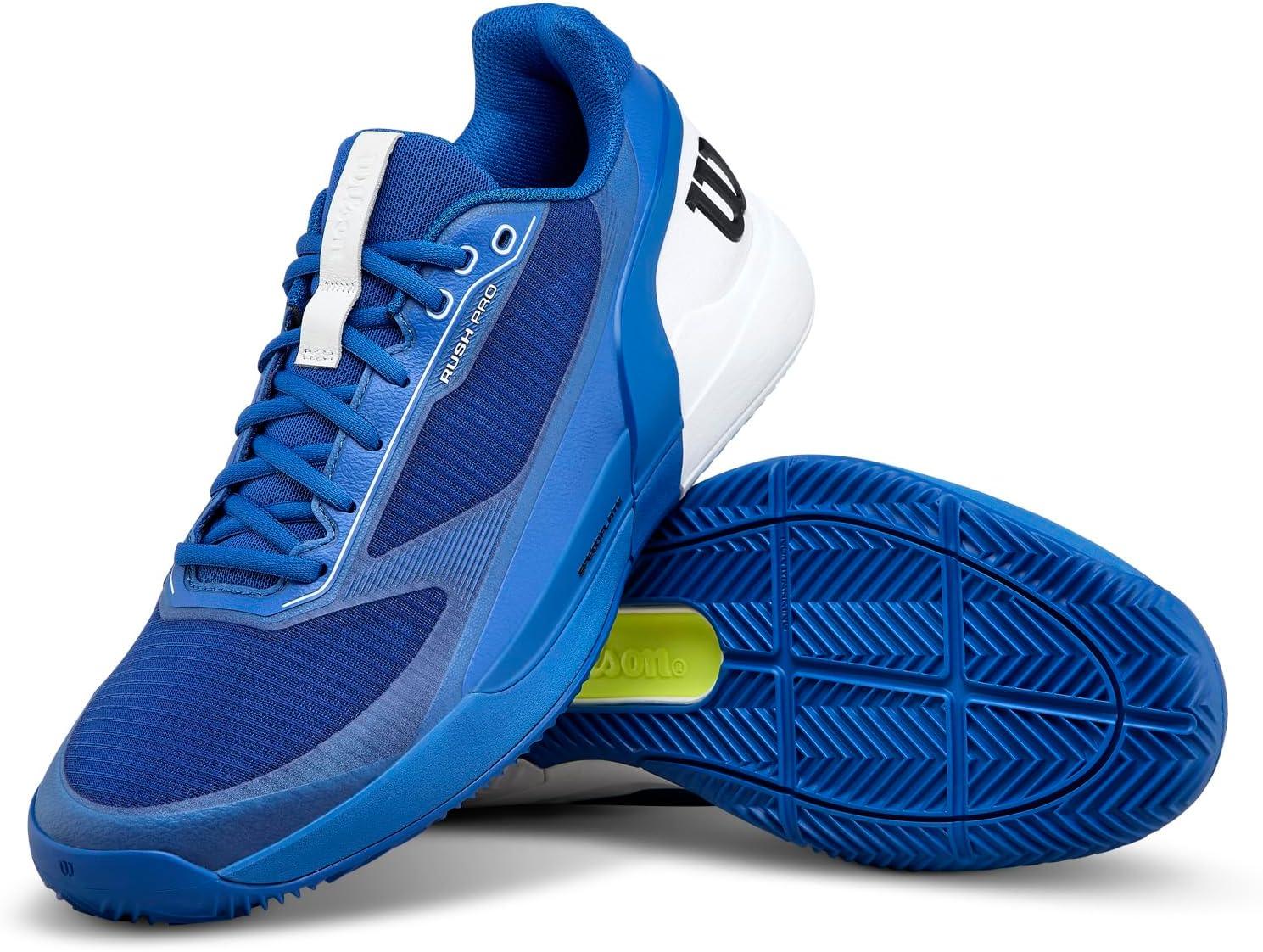 imageWilson Mens Rush Pro 5 Clay Mens Tennis ShoesDeja Vu BlueWhiteBlack
