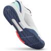 WILSON Mens Courtglide Men’s Tennis Shoes(White/Bay/Fiery Coral)