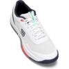 WILSON Mens Courtglide Men’s Tennis Shoes(White/Bay/Fiery Coral)