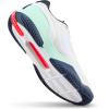 Wilson Mens Rush Pro 5 Clay Men’s Tennis Shoes(White/Bay/Fiery Coral)