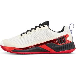 Wilson Men’s Rush Pro 4.5 Tennis Shoes(Tofu/Red)