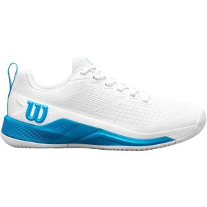 Wilson Men’s Rush Pro 4.5 Tennis Shoes(White/Atomic Blue)