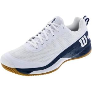 Wilson Men’s Rush Pro 4.5 Tennis Shoes(White/Navy Blazer/Gum1a)