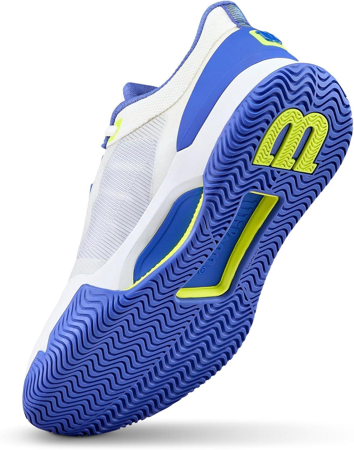 imageWILSON Intrigue Tour Womens Tennis ShoesWhiteAmparo BlueSafety Yellow