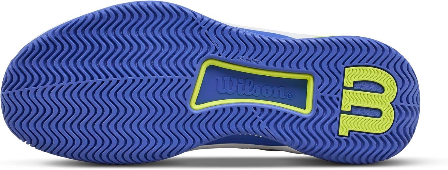 imageWILSON Intrigue Tour Womens Tennis ShoesWhiteAmparo BlueSafety Yellow