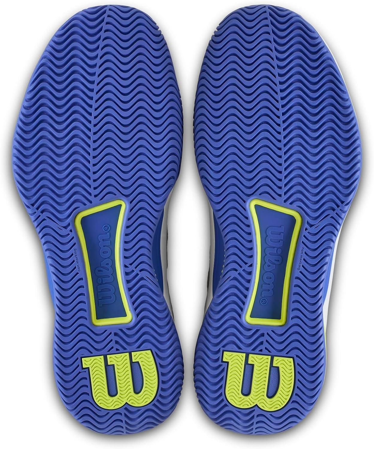 imageWILSON Intrigue Tour Womens Tennis ShoesWhiteAmparo BlueSafety Yellow