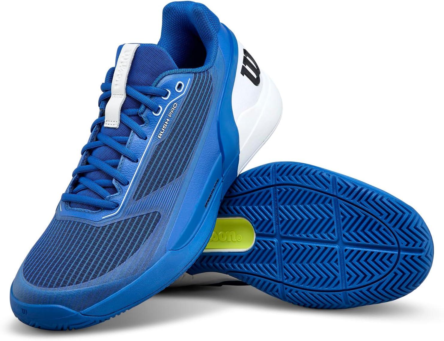 imageWILSON Mens Rush Pro 5 Tennis ShoesDeja Vu BlueWhiteBlack