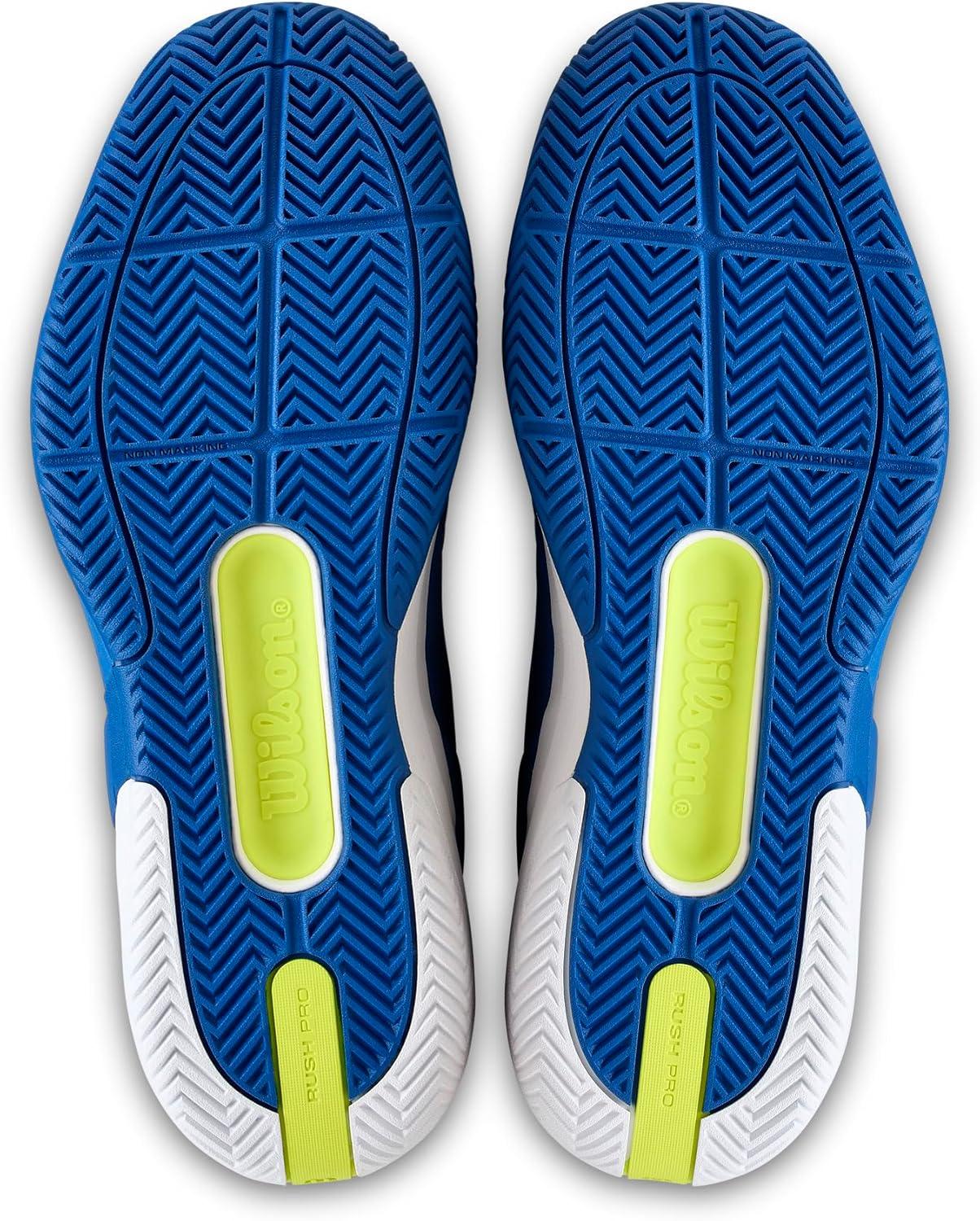 imageWILSON Mens Rush Pro 5 Tennis ShoesDeja Vu BlueWhiteBlack