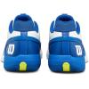 WILSON Men’s Rush Pro 5 Tennis Shoes(White/Deja Vu Blue/Safety Yellow)