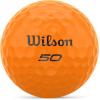 Wilson Fifty Elite Golf Balls – 12 Pack, Orange(1.68 pouces)