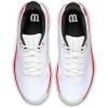 Wilson Mens Rush Lite 5 Clay Men’s Tennis Shoes(White/Black/Infrared)