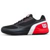 WILSON Men’s Rush Pro 5 Tennis Shoes(Black/Infrared/White)