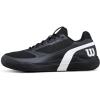 WILSON Men’s Rush Pro 5 Tennis Shoes(Black/White/Stormy Weather)