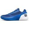 WILSON Men’s Rush Pro 5 Tennis Shoes(Deja Vu Blue/White/Black)