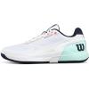 WILSON Men’s Rush Pro 5 Tennis Shoes(White/Bay/Fiery Coral)