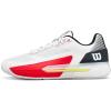 WILSON Men’s Rush Tour 5 Tennis Shoes(White/Black/Infrared)