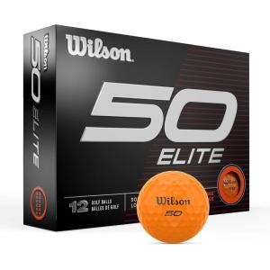 Wilson Fifty Elite Golf Balls – 12 Pack, Orange(1.68 pouces)