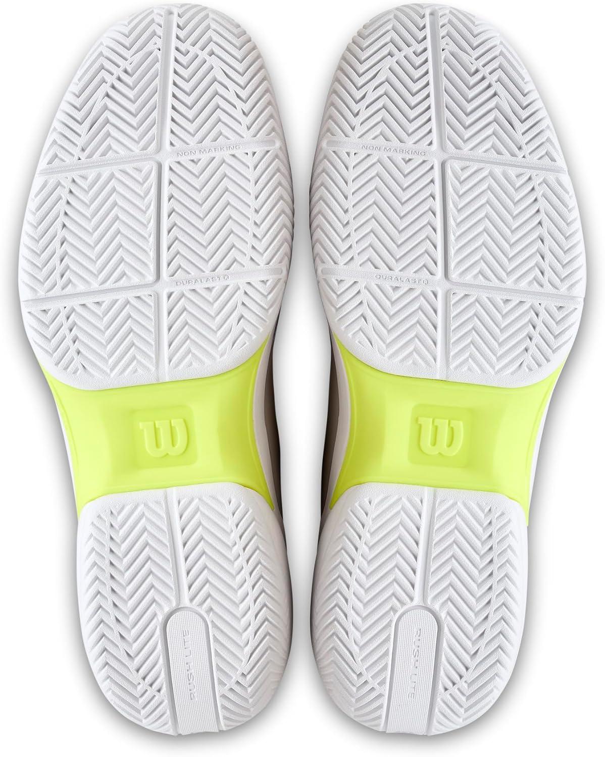 imageWILSON Mens Rush Lite 5 Tennis ShoesWhiteBlackInfrared