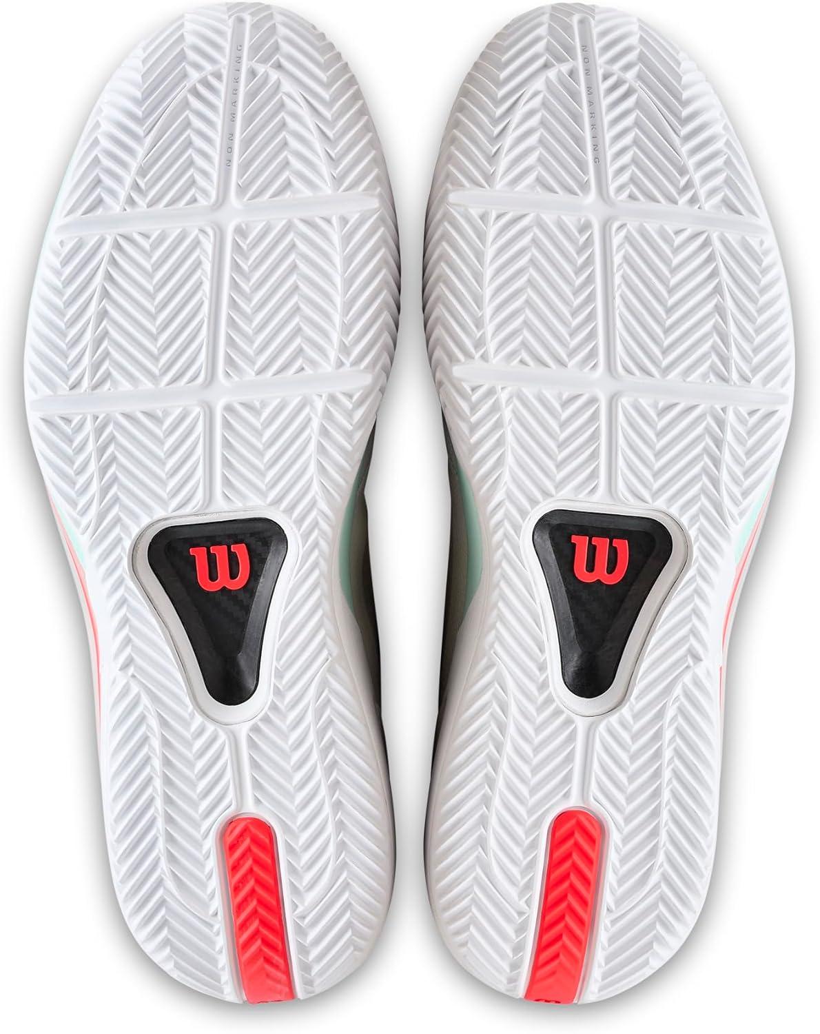 imageWilson Mens Rush Tour 5 Clay Mens Tennis ShoesWhiteBayFiery Coral