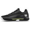 Wilson Mens Rush Tour 5 Clay Men’s Tennis Shoes(Black/White/Safety Yellow)
