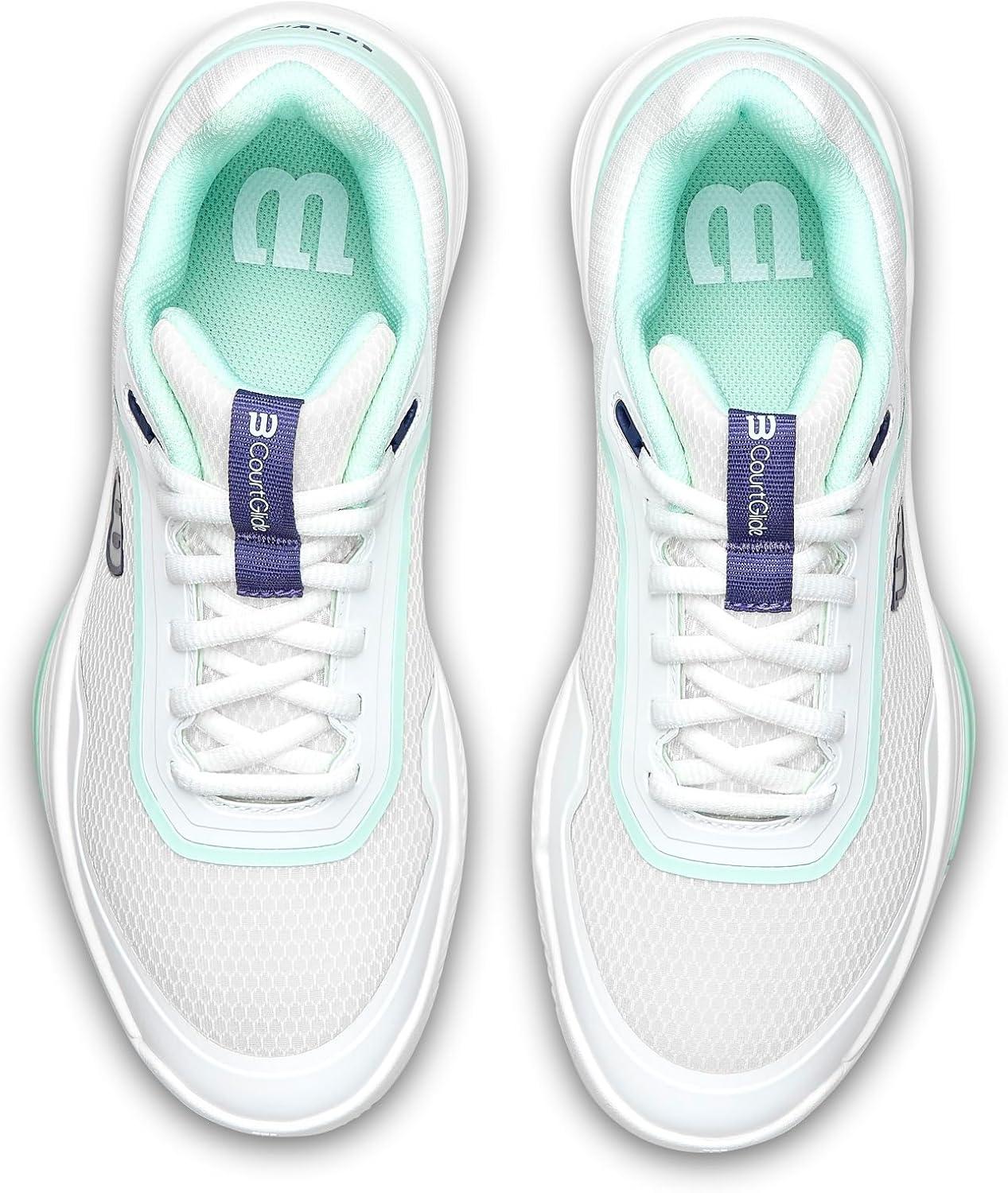 imageWILSON Womens Courtglide Womens Tennis ShoesWhiteBaySkipper Blue