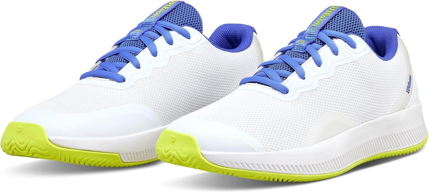 imageWilson Womens Intrigue Lite Womens Tennis ShoesWhiteAmparo BlueSafety Yellow