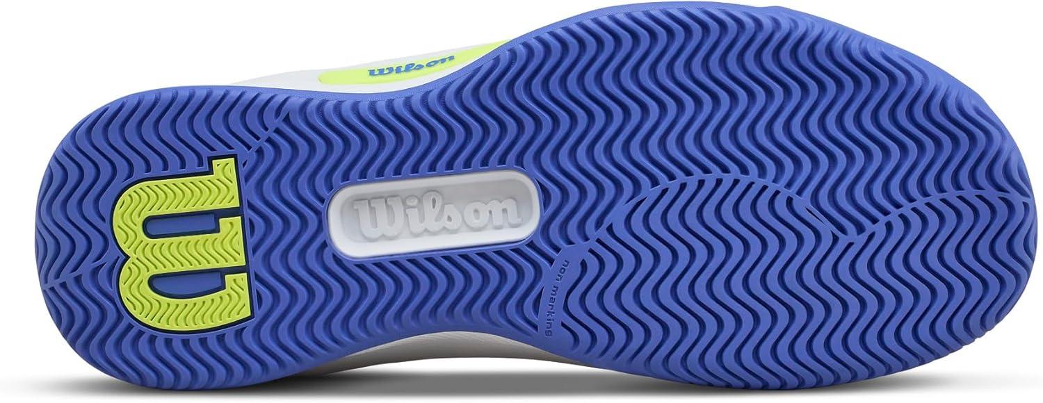 imageWilson Womens Intrigue Pro Womens Tennis ShoesWhiteAmparo BlueSafety Yellow