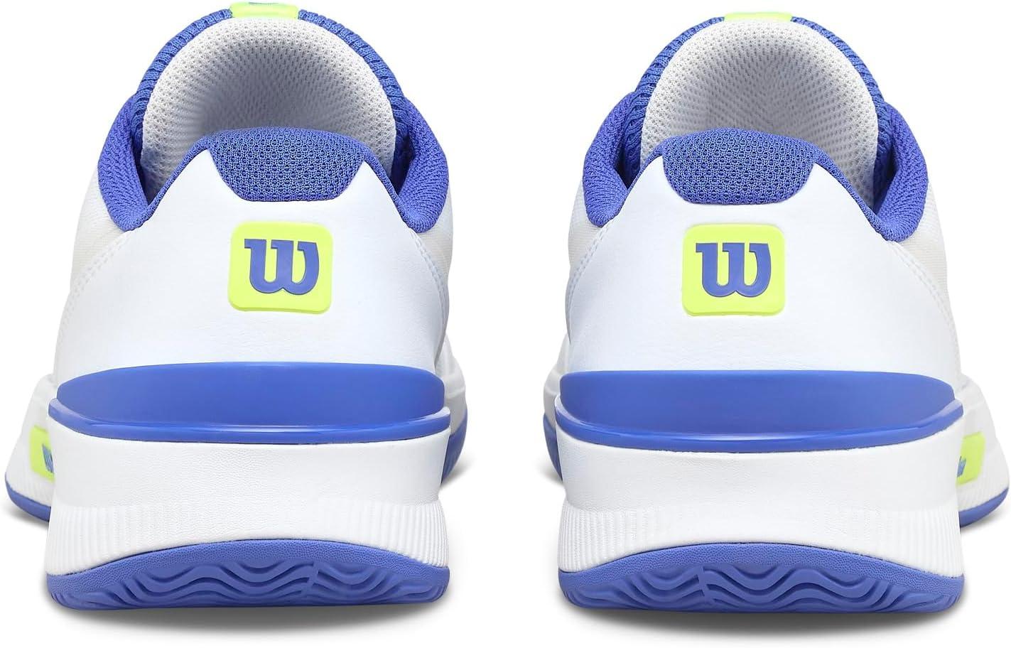 imageWilson Womens Intrigue Pro Womens Tennis ShoesWhiteAmparo BlueSafety Yellow