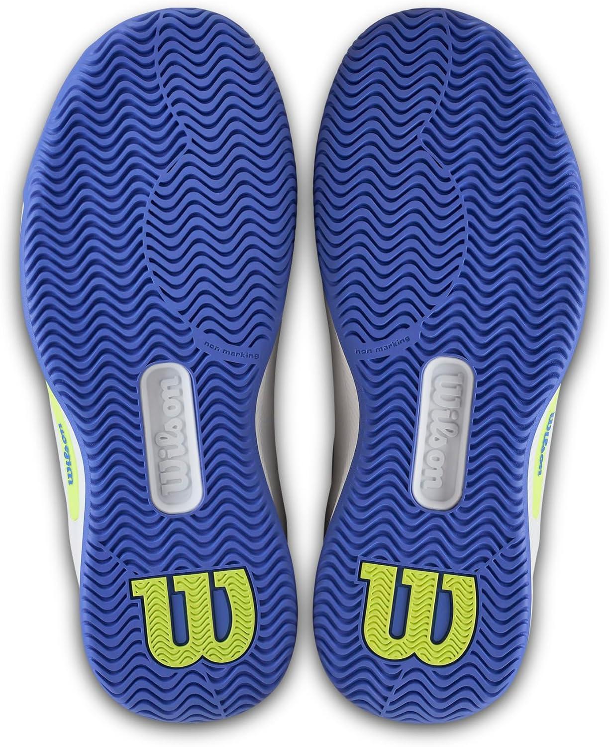 imageWilson Womens Intrigue Pro Womens Tennis ShoesWhiteAmparo BlueSafety Yellow