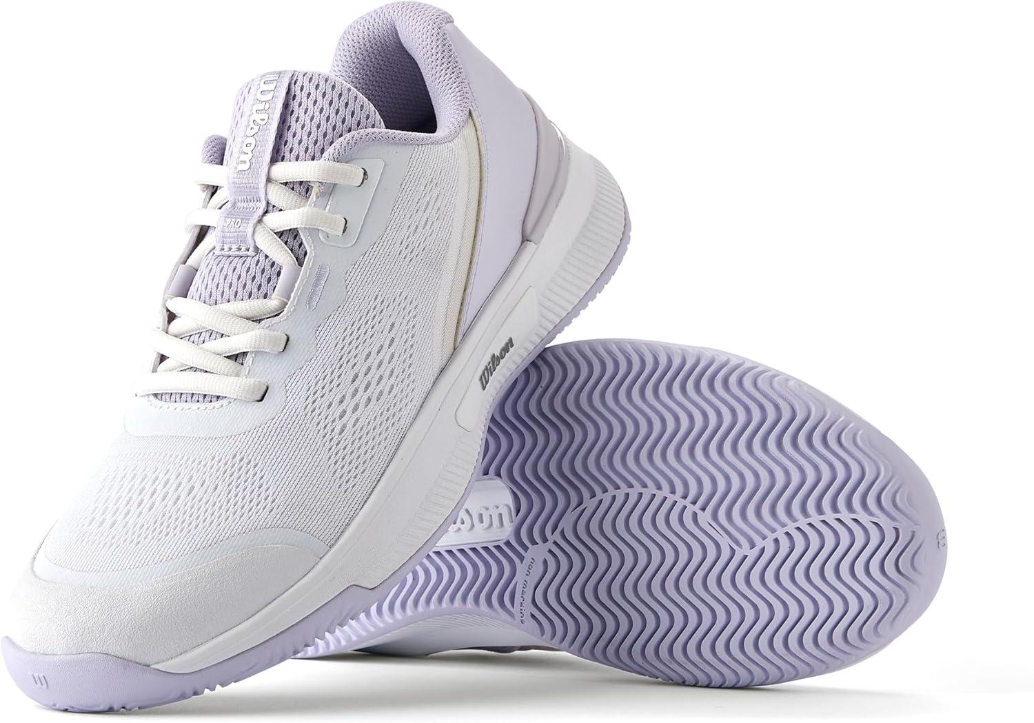 imageWilson Womens Intrigue Pro Womens Tennis ShoesWhiteLavender BlueSilver