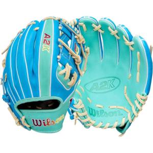 Wilson Spring 2026 A2K® Baseball Gloves(Tropical Blue-X /Seafoam /Blonde)